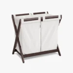 Espresso Bassinet Stand with Hamper Insert