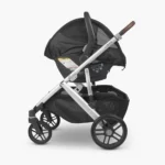 Infant car seat with Cabana attached to stroller