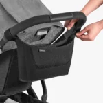 Carry-All Parent Organizer attached to stroller - front view