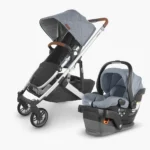 Travel System - Mesa V2 infant car seat alongside Cruz V2 Stroller both in Gregory fashion