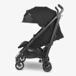 The G-Luxe (Jake) features an extendable, multi-panel canopy and pop out UPF 50+ sunshade, as well as a one-handed recline and adjustable footrest