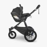 Mesa Infant Car Seat attached to Ridge Stroller using Adapters