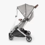 Side view of Rain Shield for Minu/Minu V2 that easily attaches to Minu stroller for a tailored fit