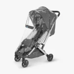 The Rain Shield for Minu/Minu V2 features a an easy attachment and custom fit to Minu stroller to protect your child from wind and rain