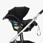 Car seat attached to stroller frame using Car Seat Adapters