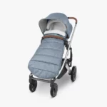 CozyGanoosh in Gregory on Toddler Seat attached to Cruz Stroller - zipped closed with Bumper Bar Exposed