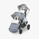 CozyGanoosh in Gregory on Toddler Seat & RumbleSeat attached to Vista Stroller - zipped closed