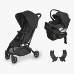 What's Included - Stand alone Minu V2, Aria infant car seat, and Minu adapters - all in Jake fashion