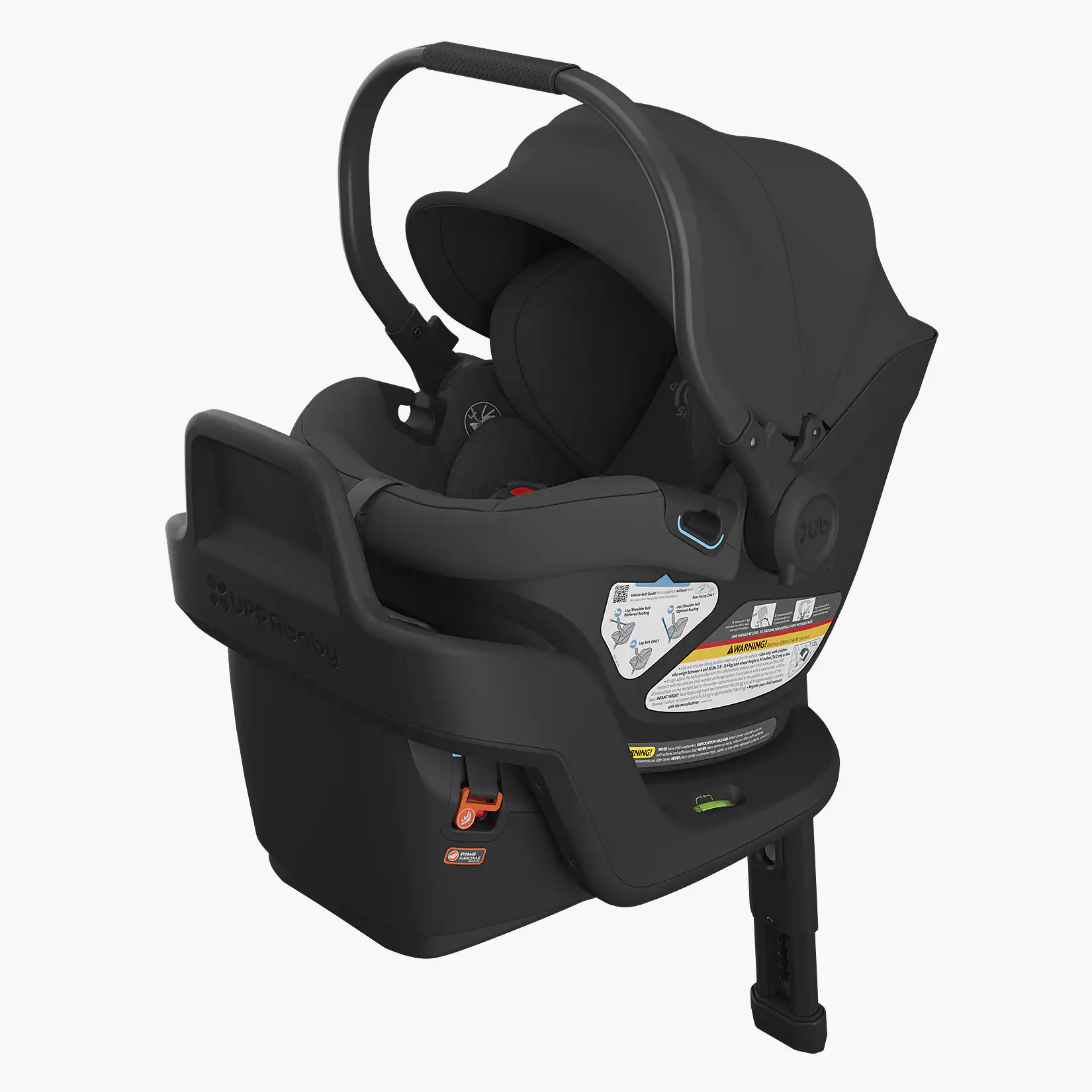 Aria infant car seat (Jake - Charcoal, Black Leather) is the lightest on the market weighing just under 6 lbs