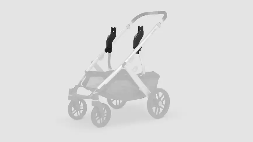 Upper Adapters for Vista attached to stroller frame