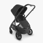 The included Toddler Seat (color matches the stroller) can be installed in a world facing or parent facing, as shown here, orientation