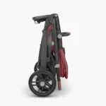 The Vista V2 features a one-step intuitive fold; the stroller can be folded with or without the Toddler Seat attached and it stands on its own when folded