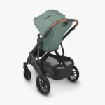 The Vista V2 features front wheel locks with visual indicators and an extra-large, easy-access basket that can hold up to 30 lbs