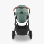 The Vista V2 stroller features all-wheel suspension, a 4-position adjustable handlebar, as well as an easy-access foot brake with visual indication