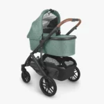 The included Bassinet (color matches the stroller) features a one handed release from the stroller for easy use